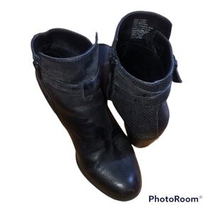 Sonoma Ankle Black Heeled Boots